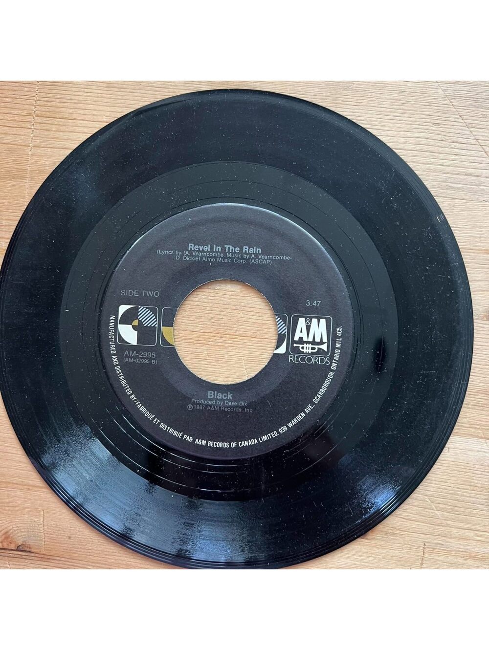 Black - Revel in the Rain/Everything's Coming up Roses 45rpm VG+ R20